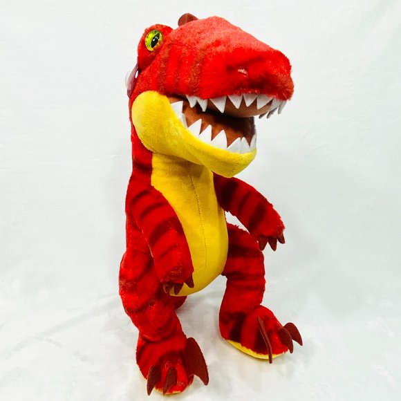 Build-A-Bear Red Raptor Dinosaur Stuffed Toy - Picture 5 of 10